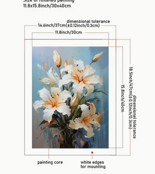 Malen nach Zahlen Blumen